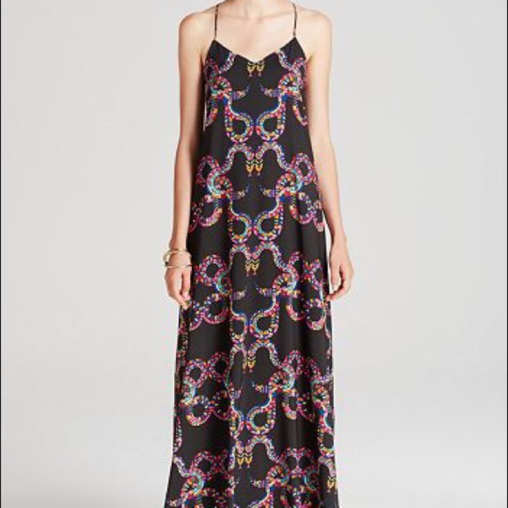 Mara Hoffman snake silk maxi dress